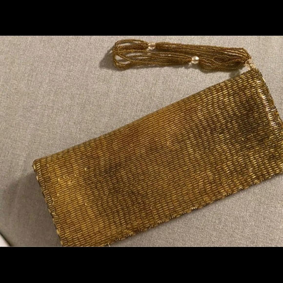 Bebe Gold Sequined Wristlet - Picture 2 of 3